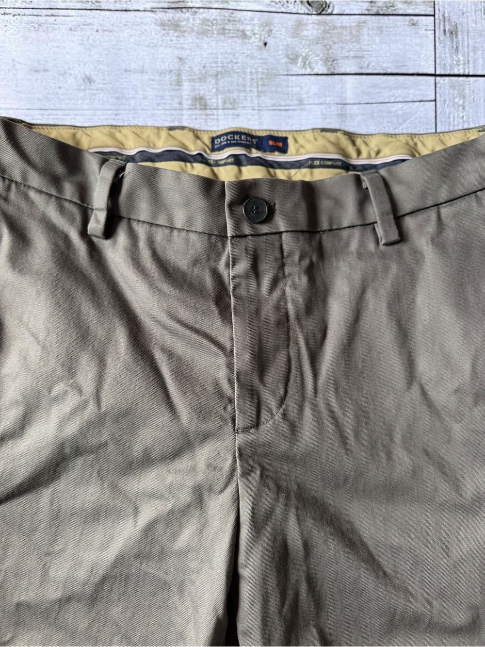 Dockers Slim Flex Comfort Khaki Chinos W32 L29 Business Casual Dadcore